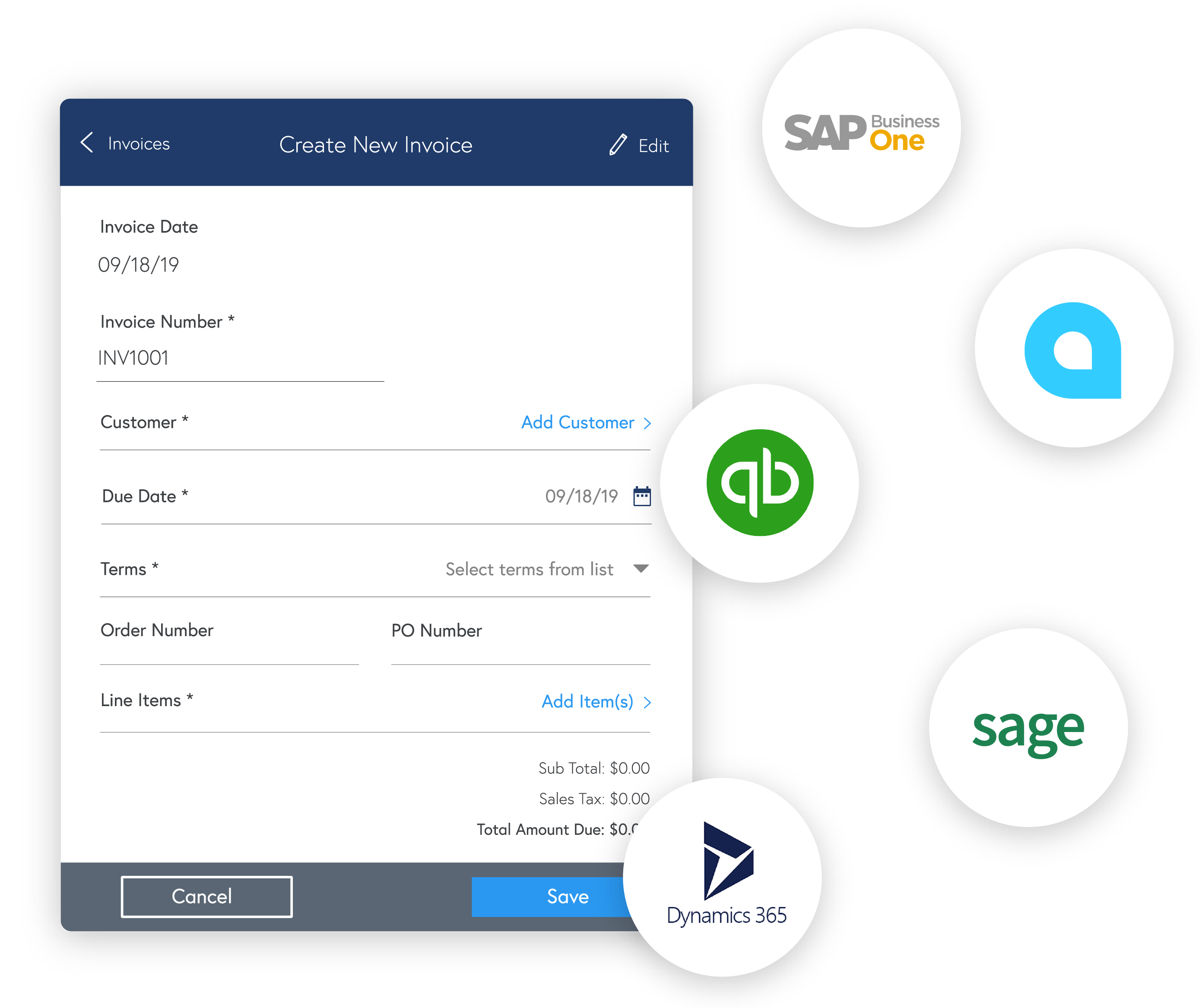 invoice with erps-01 mobile invoices