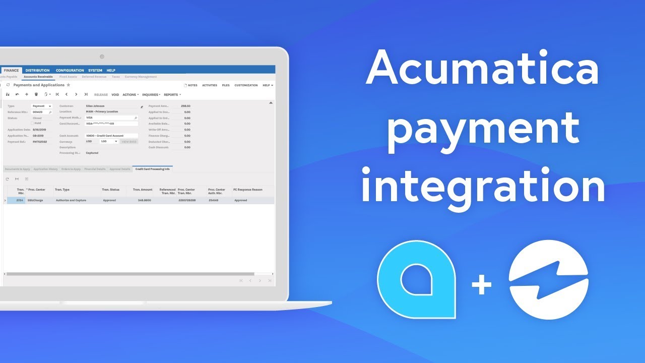 Accept Credit Card Payments in Acumatica | Payment Integration