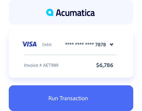 Acumatica Payment Processing Acumatica Payment Processing