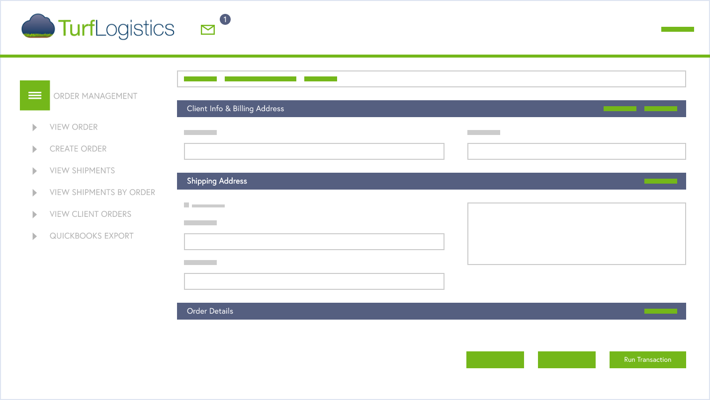 turf logistics payment ui turf logistics payment ui