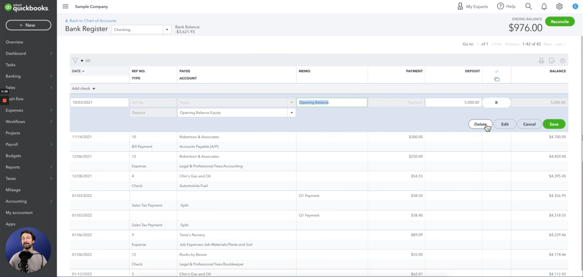 Video How to Delete a Deposit in QuickBooks Online