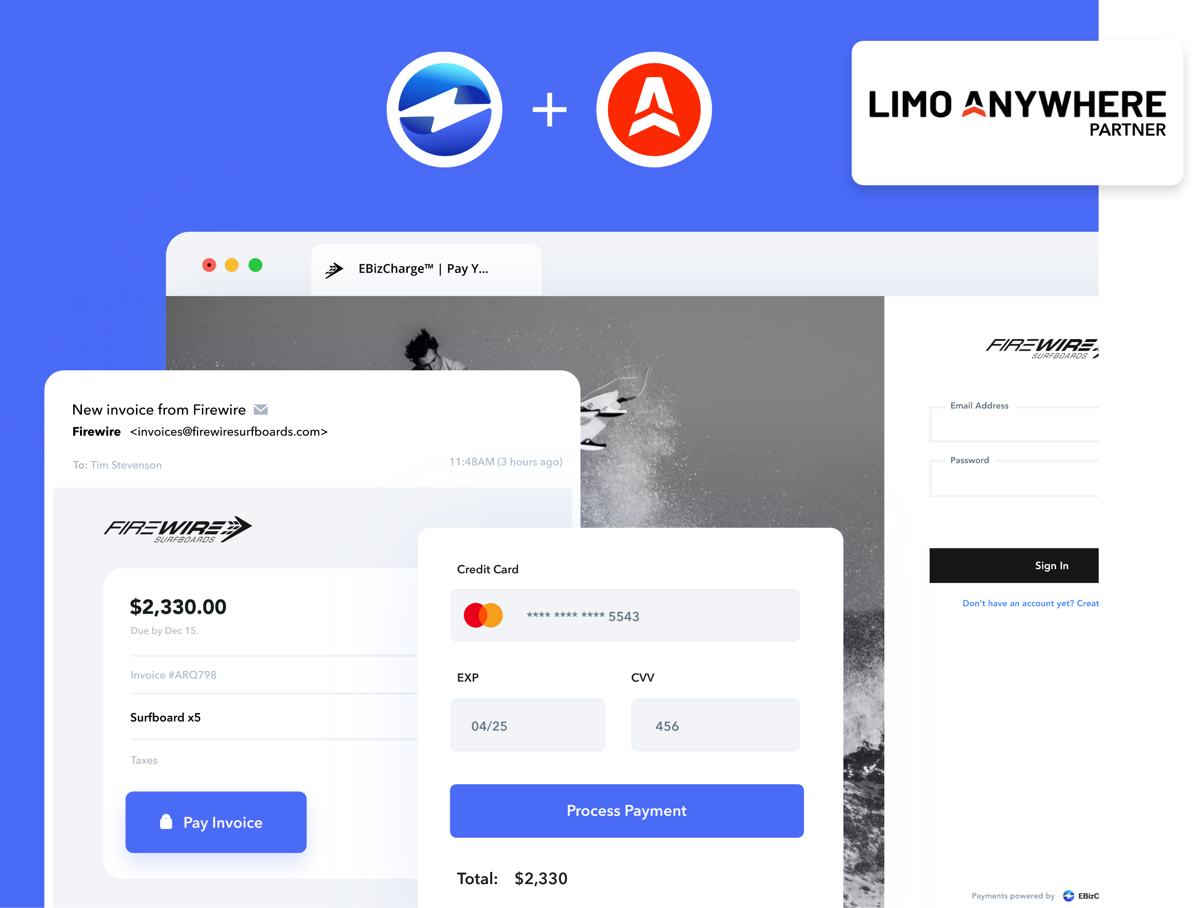 Limo Anywhere Payment Integration