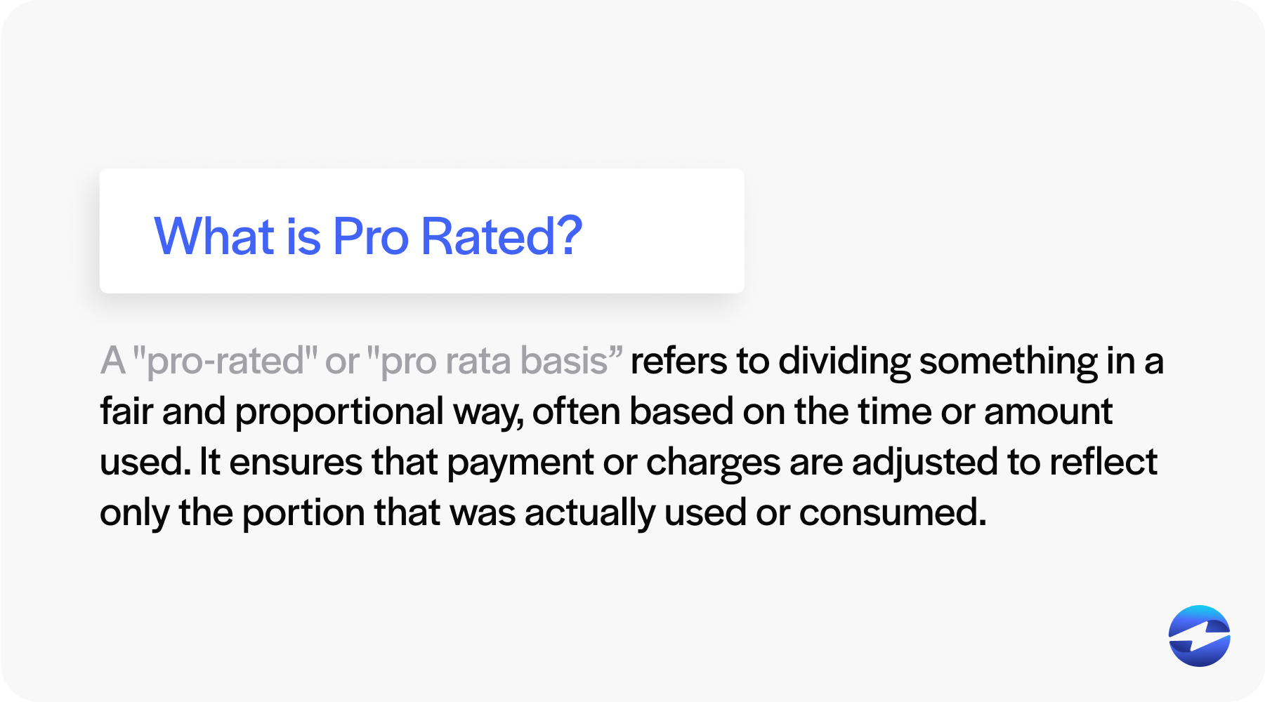 define prorated