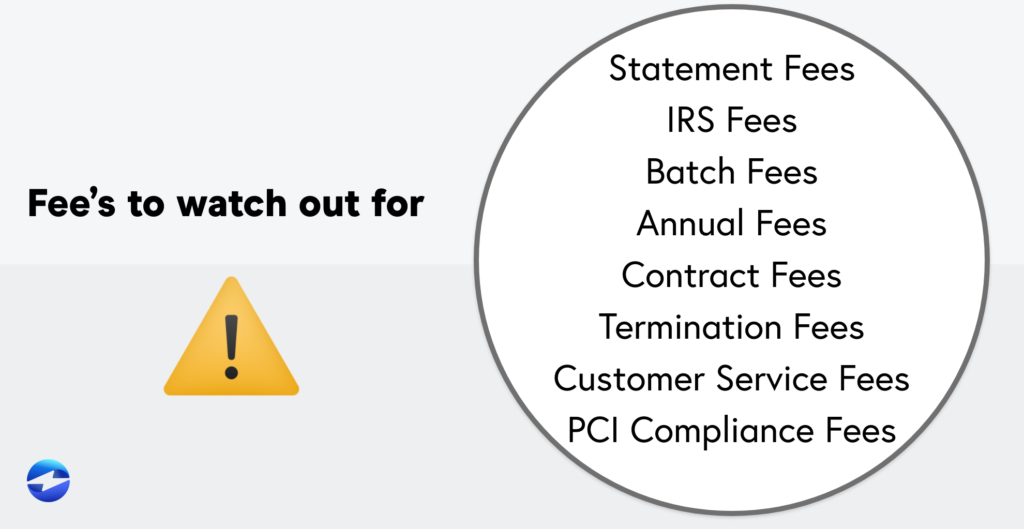 Fee's to watch out for infographic