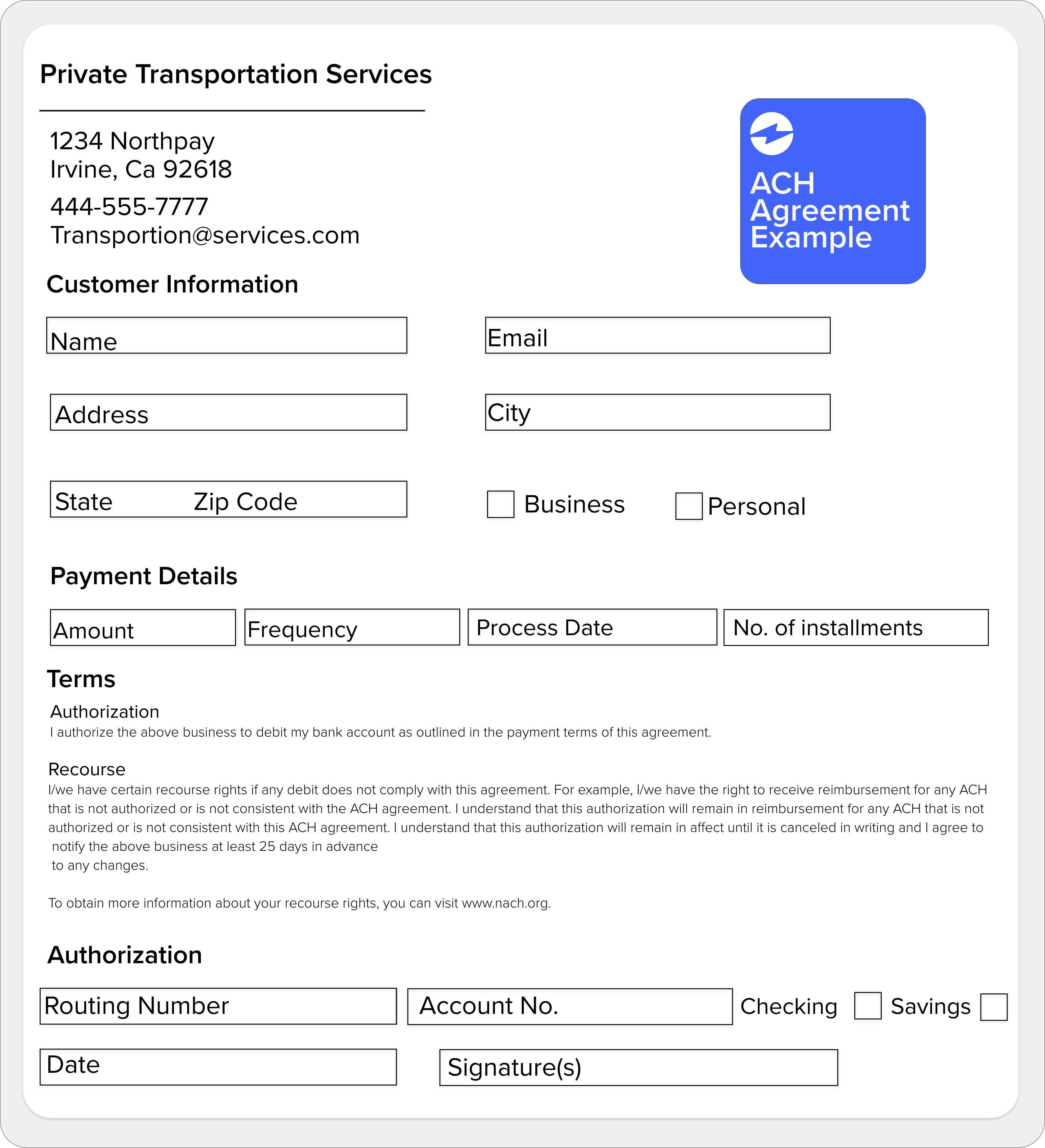 What Is An ACH Authorization Form How To Create One