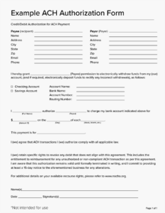 What is an ACH Authorization Form: How To Create One