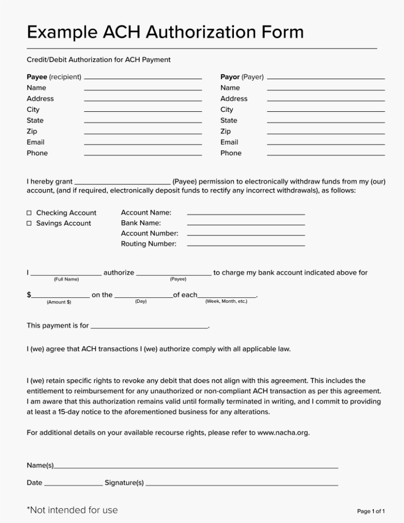 What Is An ACH Authorization Form: How To Create One