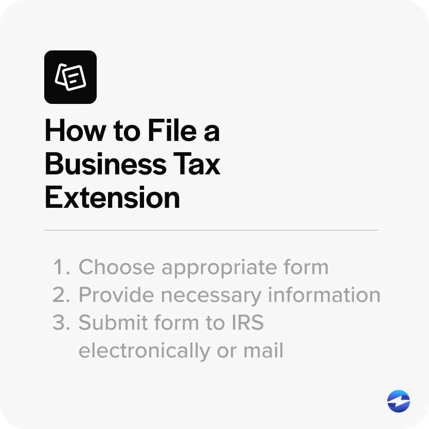 How to file a business tax extension