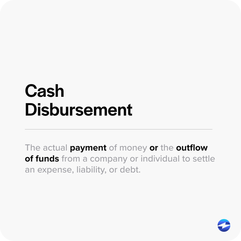 What is Cash Disbursement