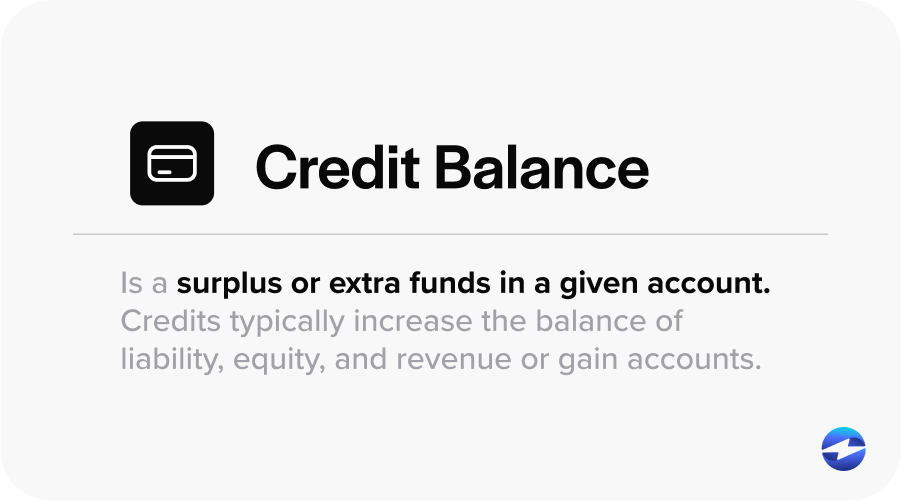 what is a credit balance 
