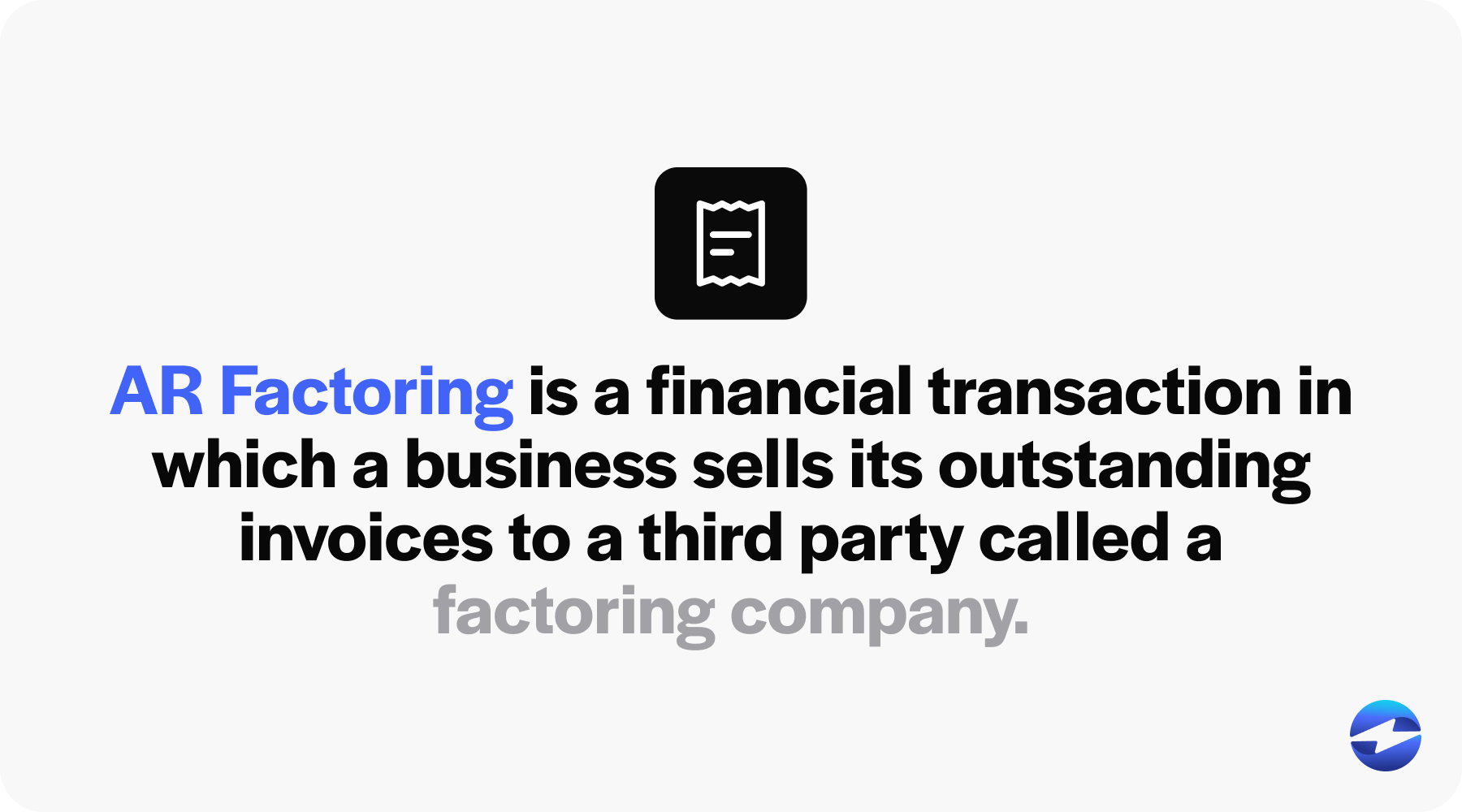 what is ar factoring