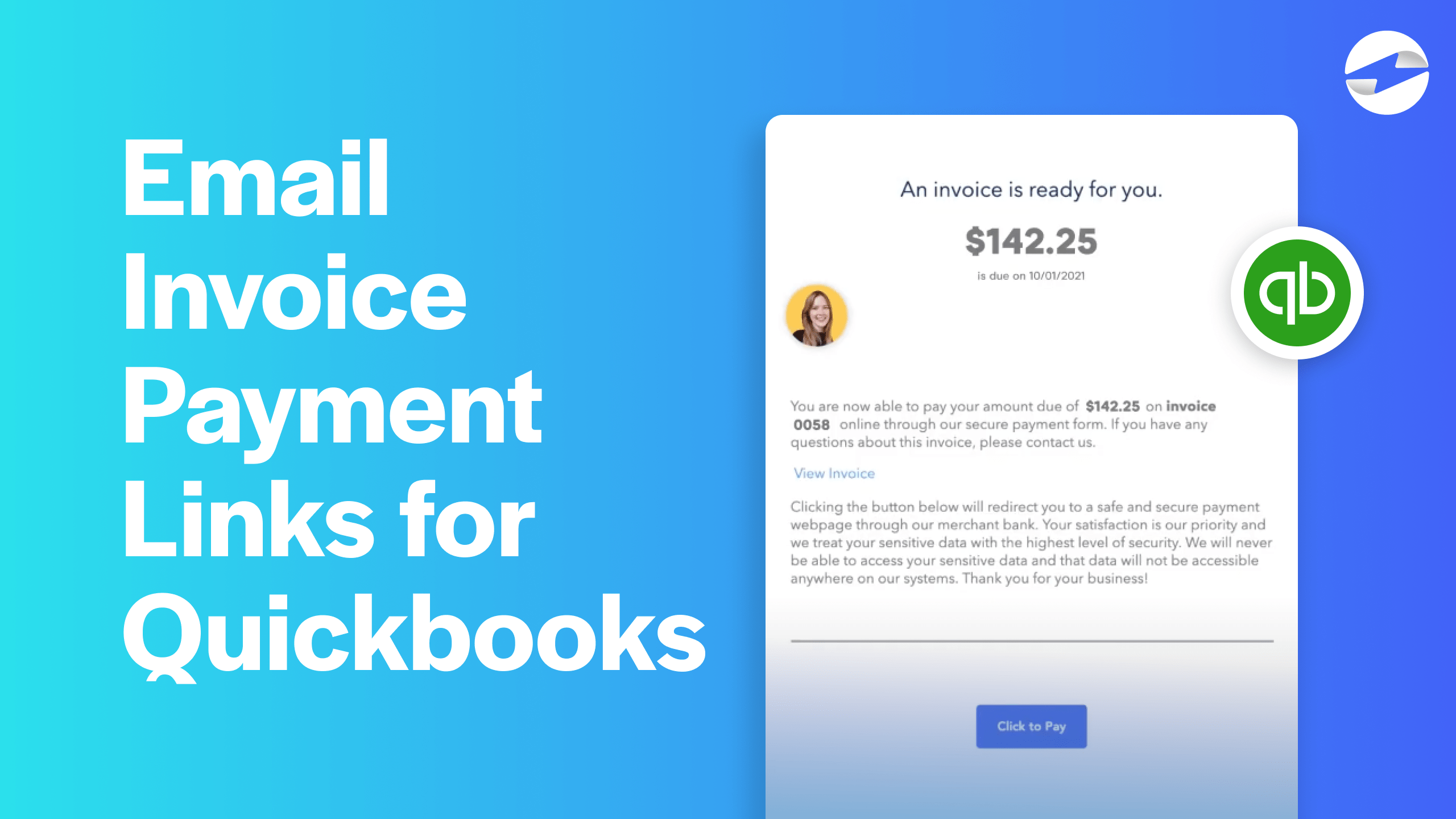 Email Invoice Payment Links for Quickbooks