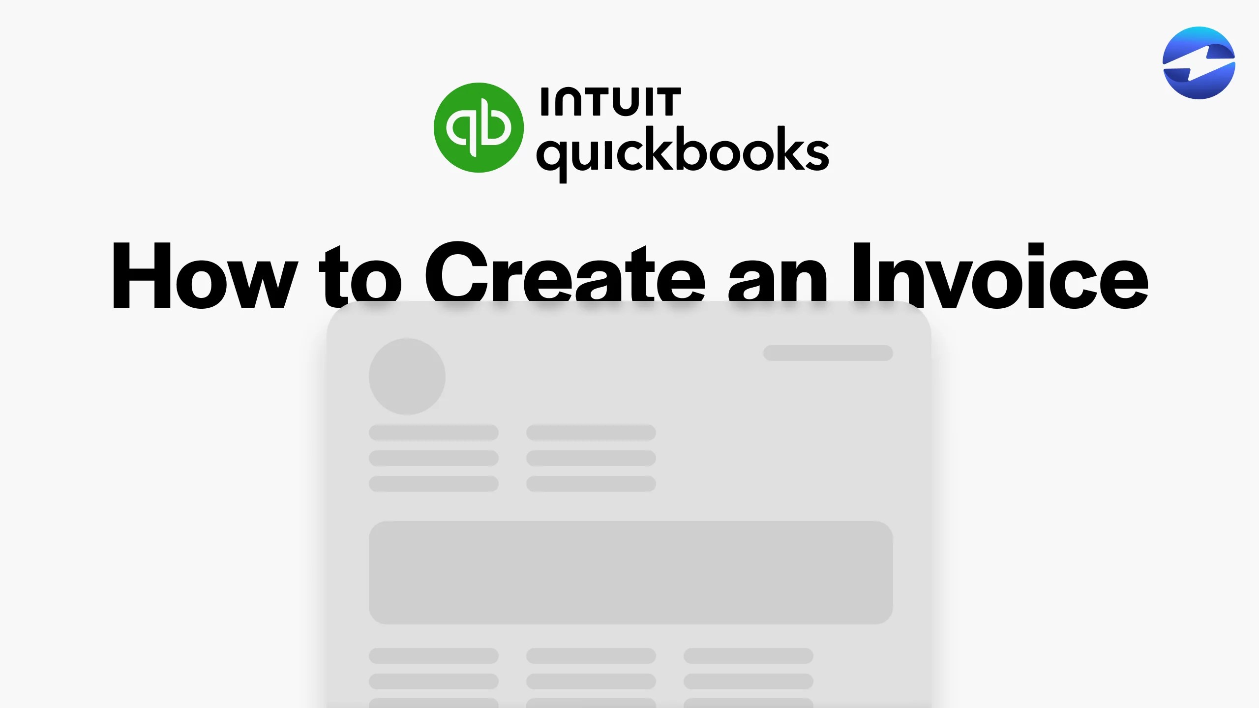 How to Create an Invoice - Quickbooks