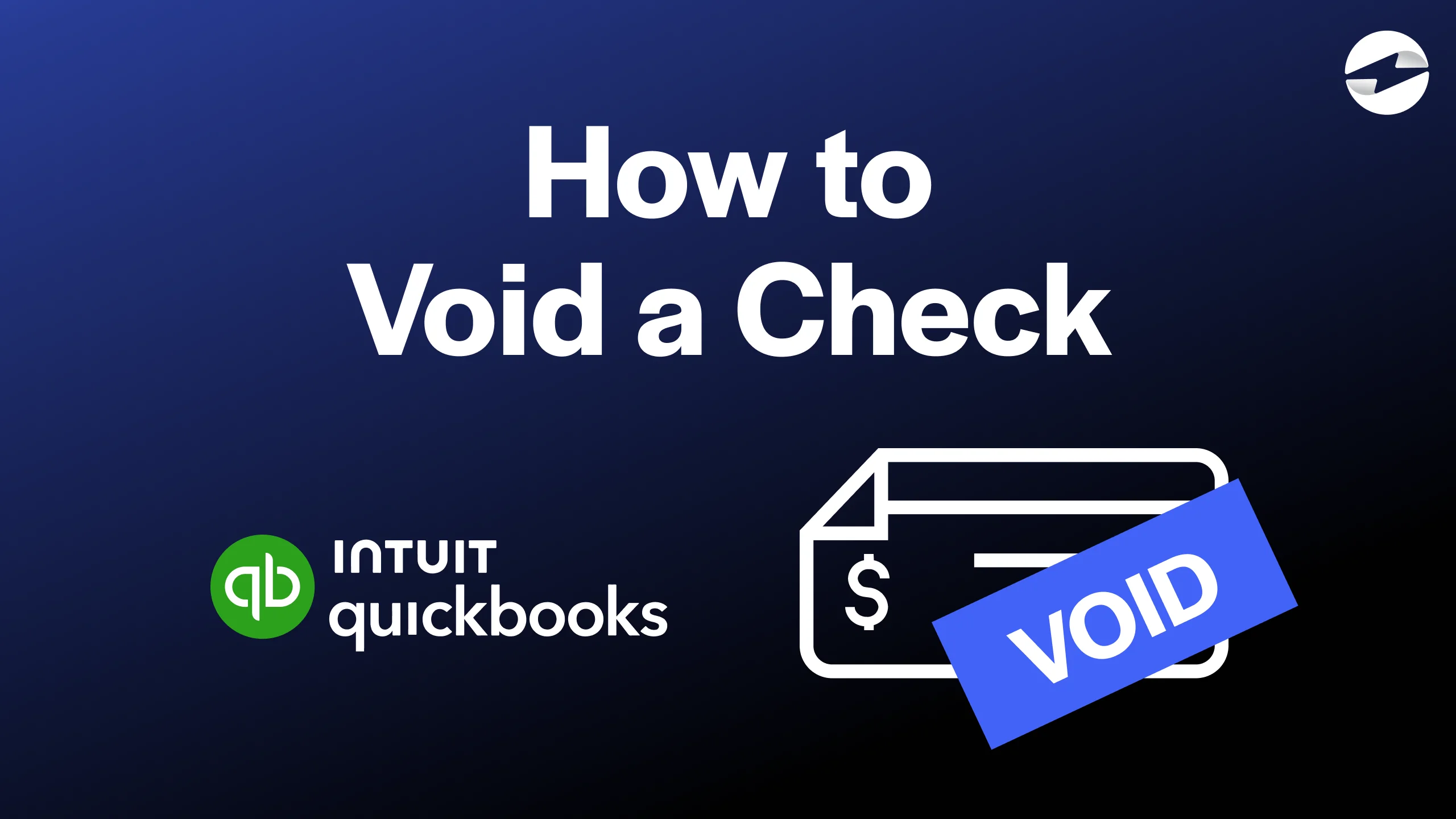 How to Void a Check - Quickboooks