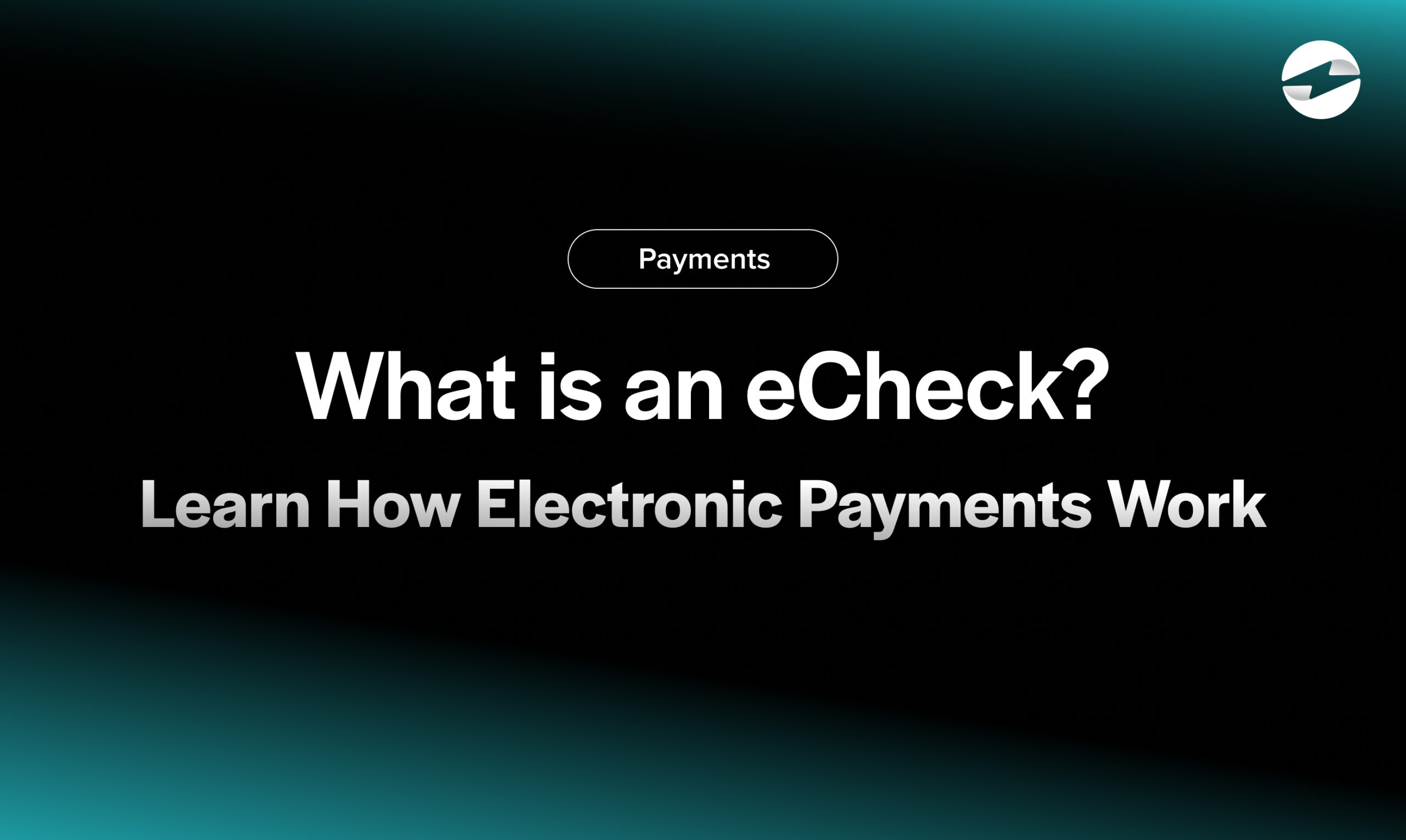 What is an eCheck