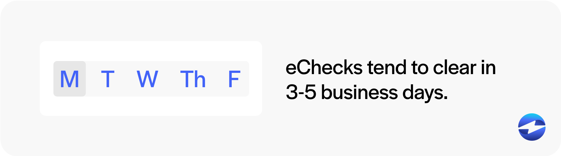 how long do echecks take to process