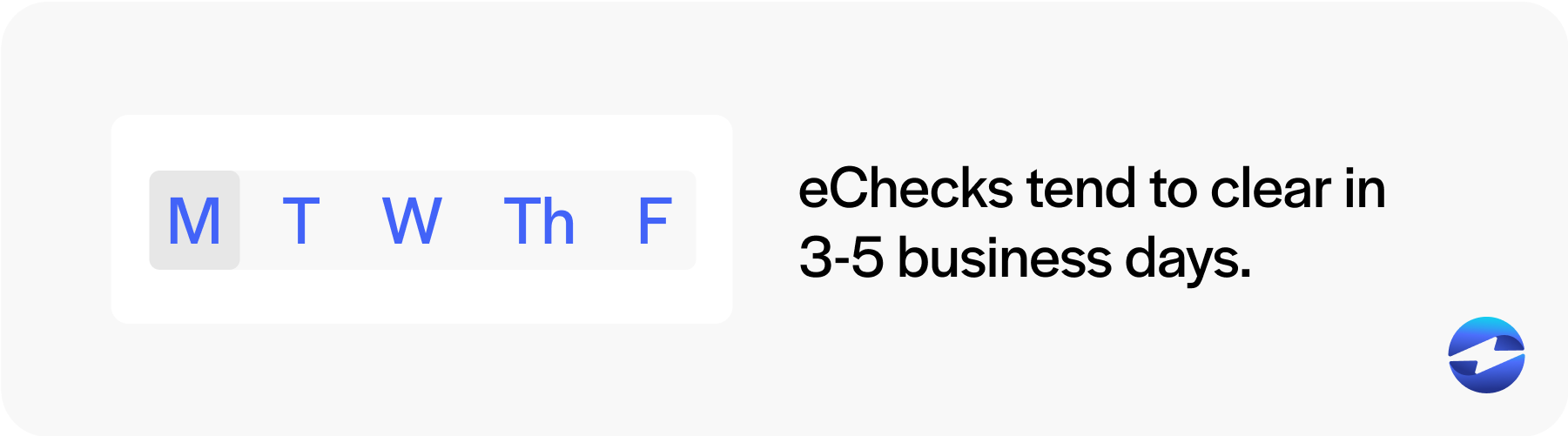 how long do echecks take to process