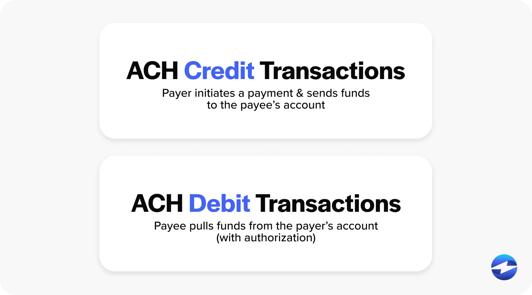 ach credit vs ach debit
