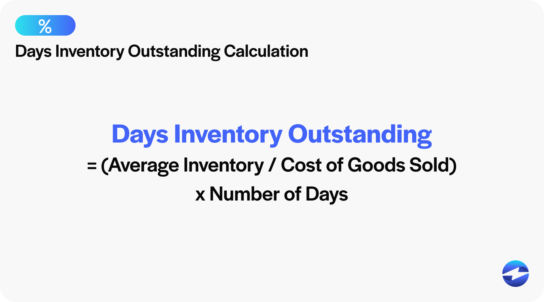 Days inventory outstanding calculation 