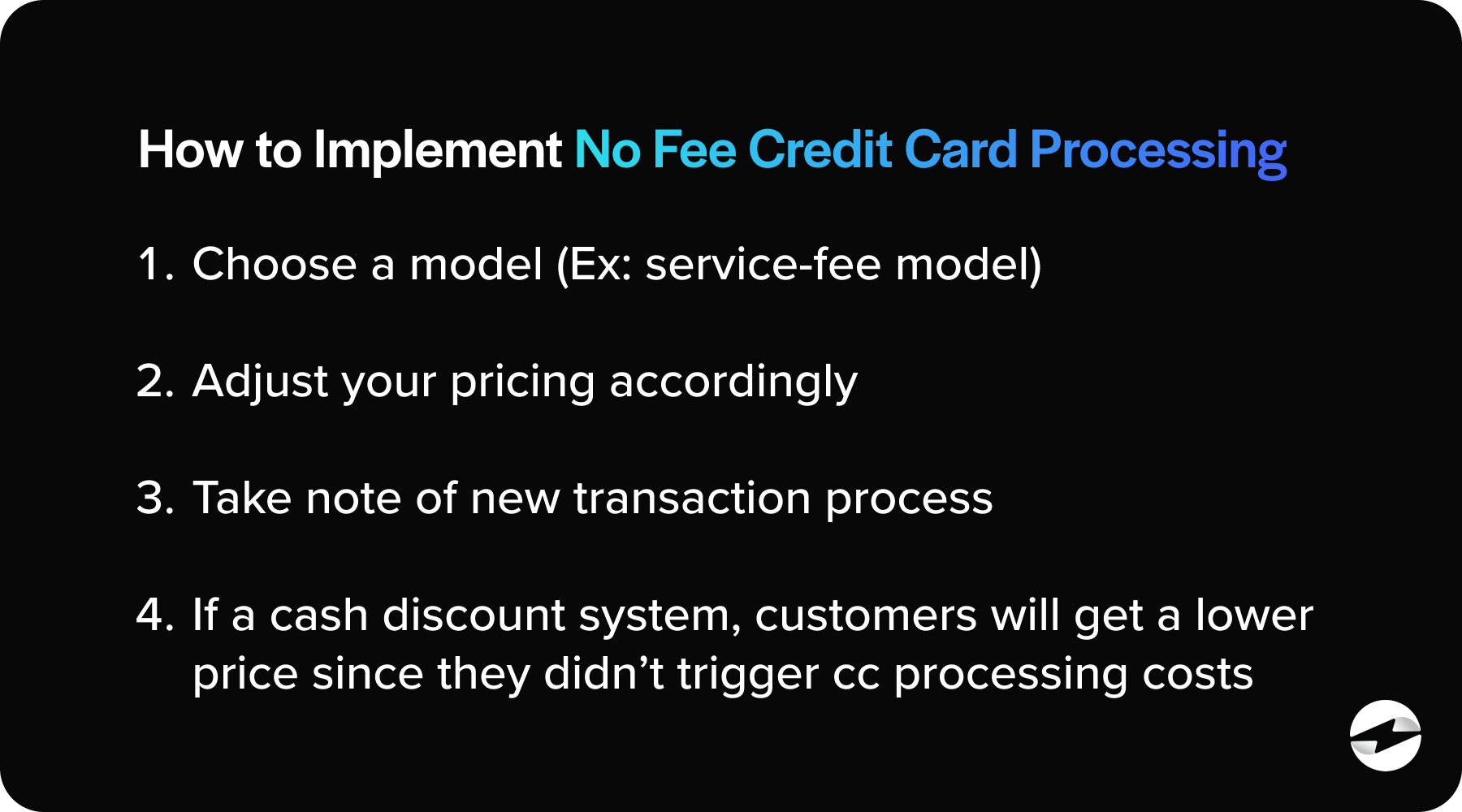 implement free credit card processing for small business