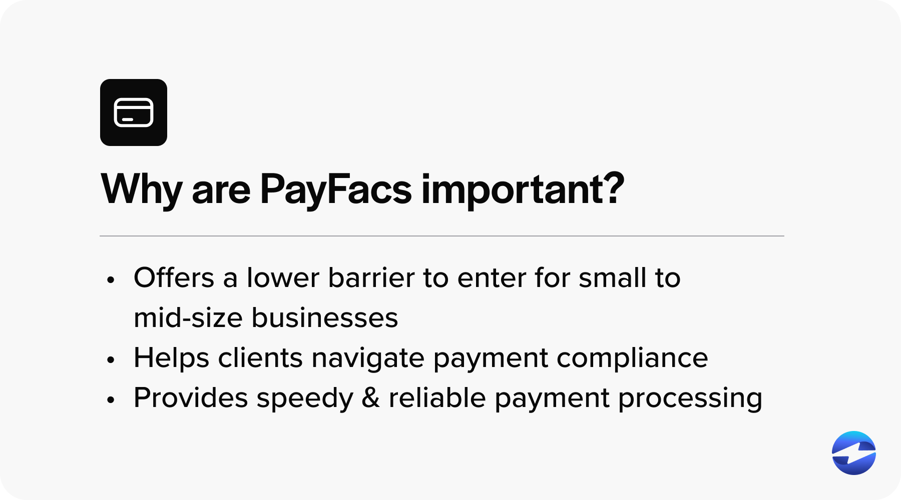 why is a payfac model important