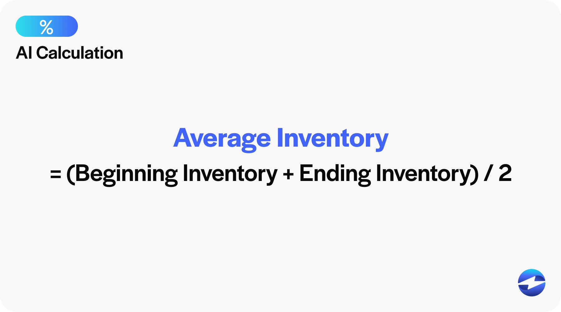 Average inventory calculation 