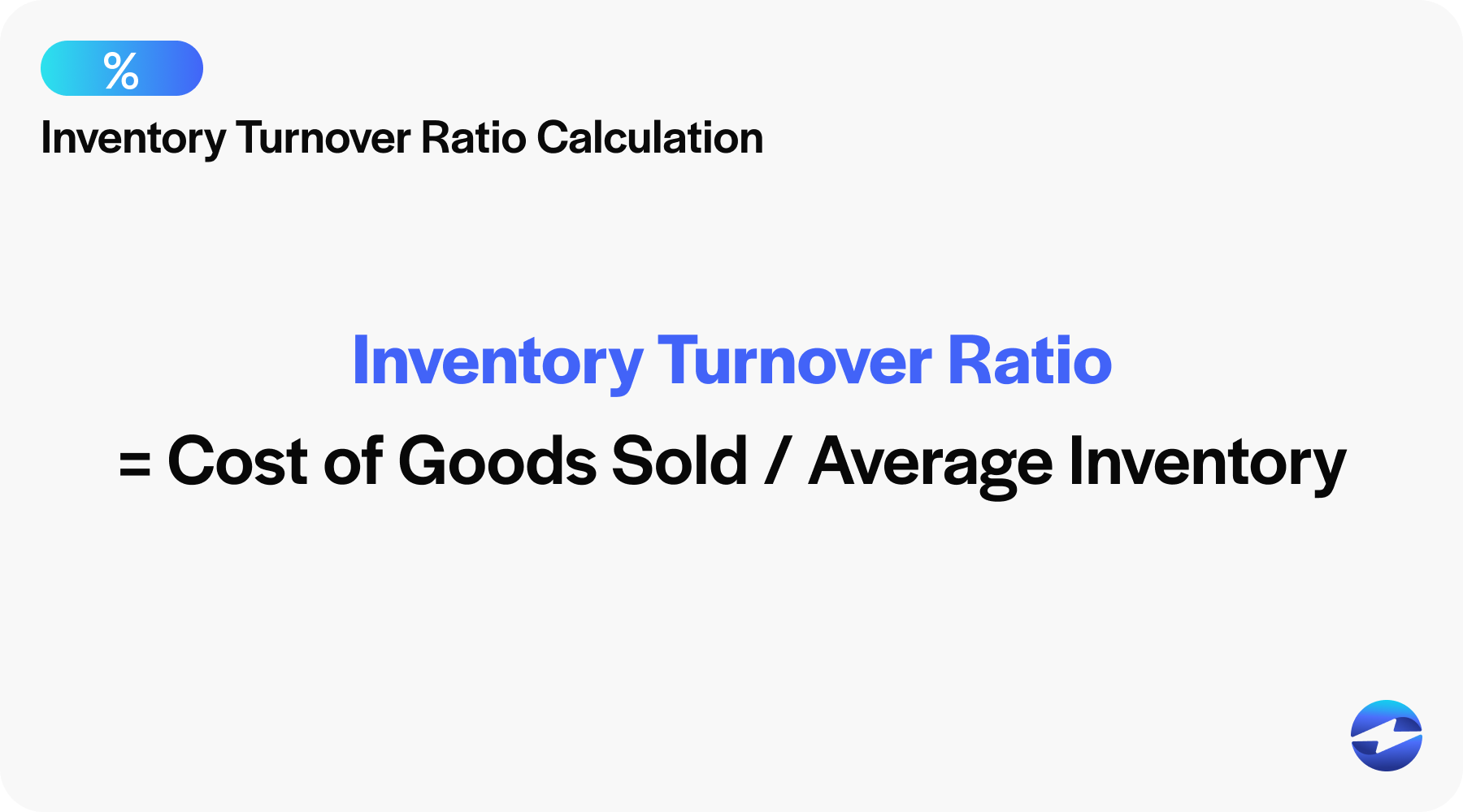 inventory turnover ratio