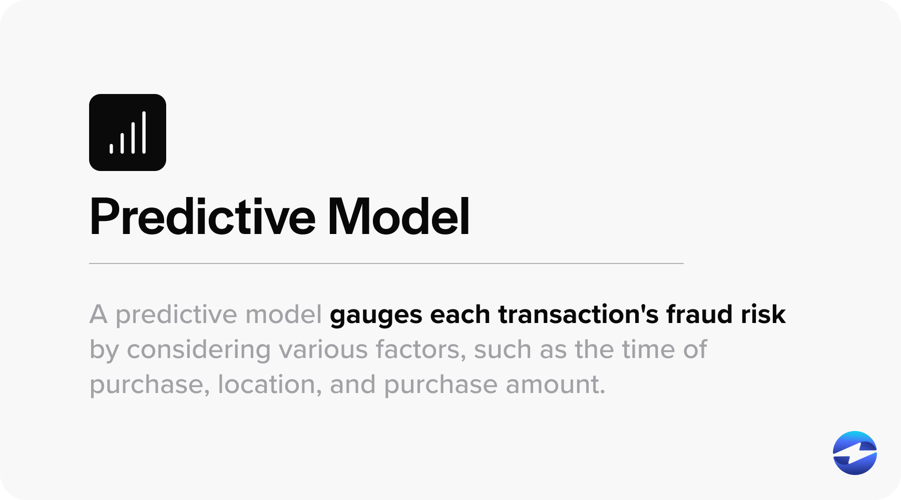 predictive model to predict fraud