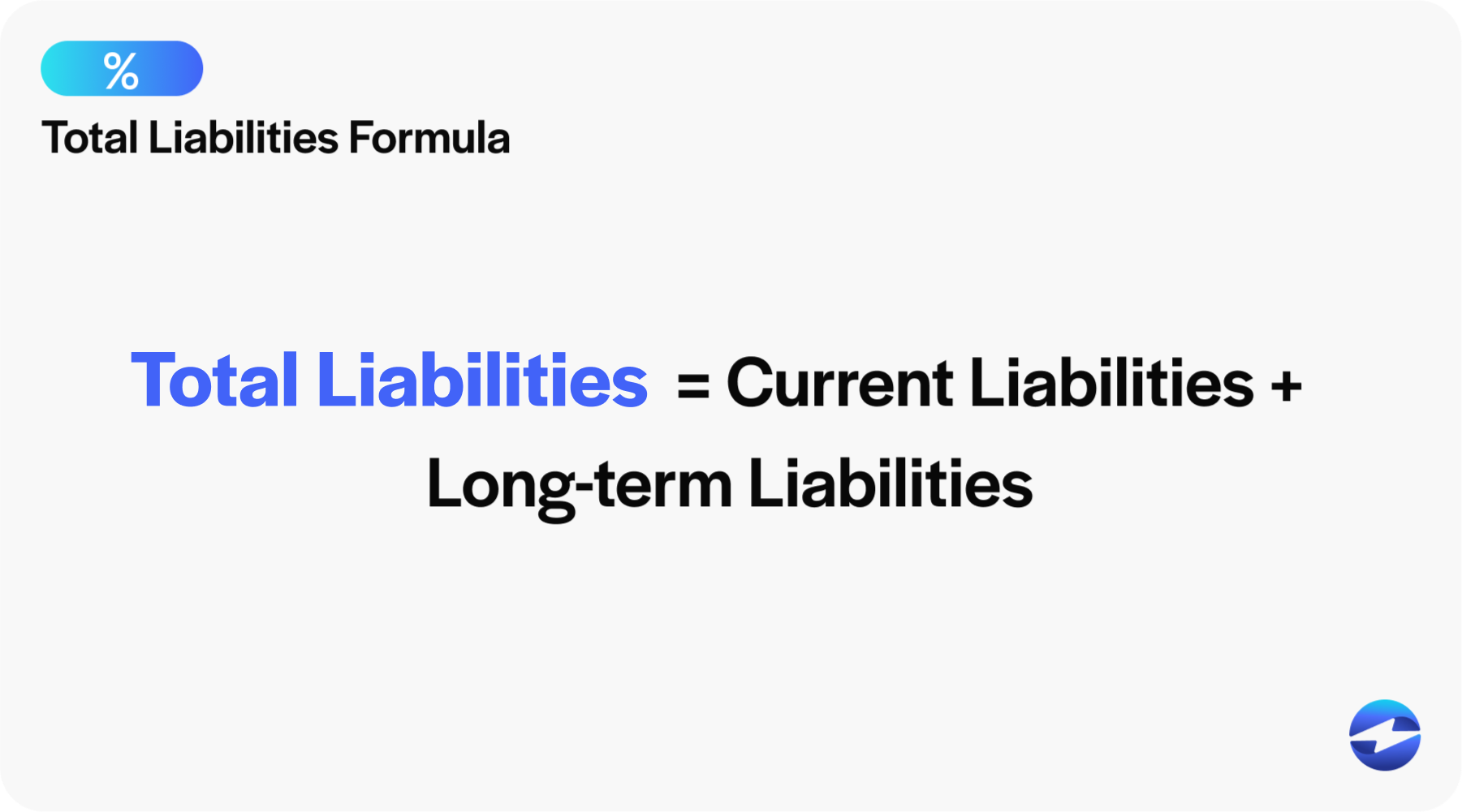 total liabilities formula