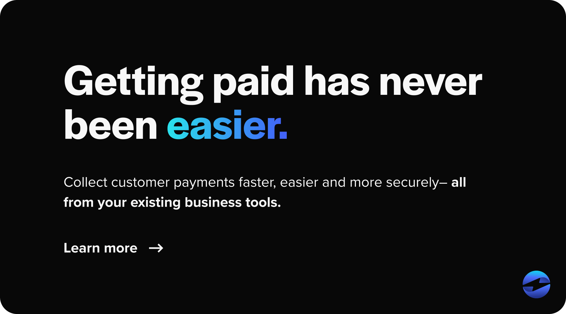 getting paid has never been easier