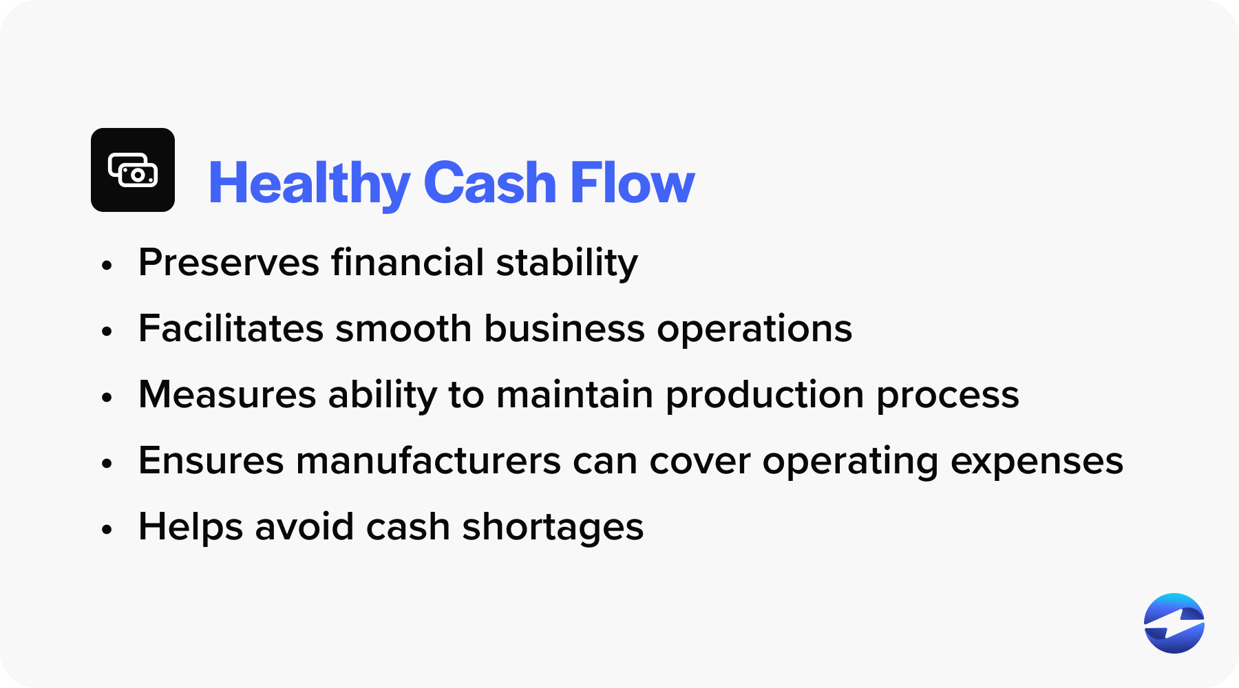 what is healthy cash flow