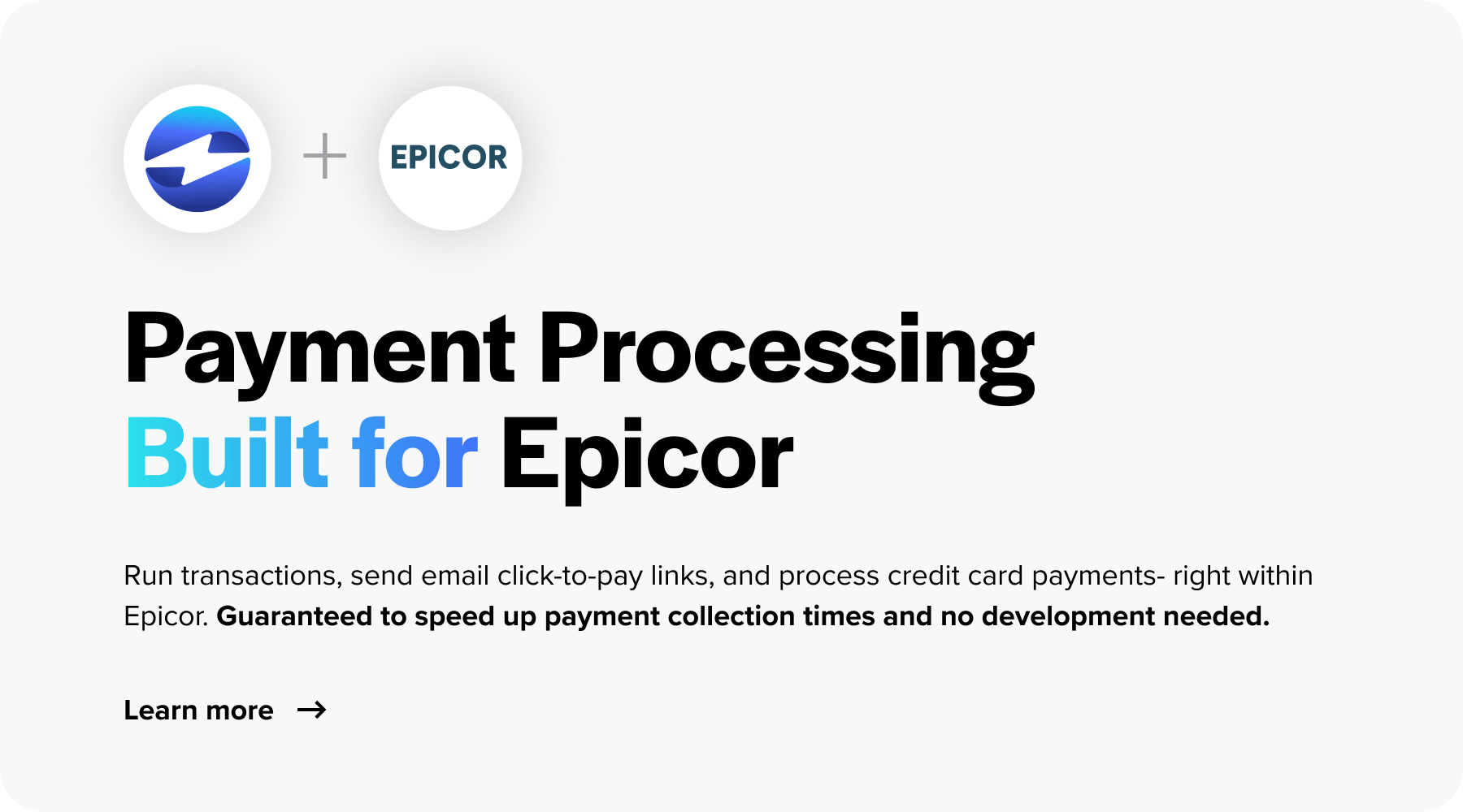 epicor payment processing