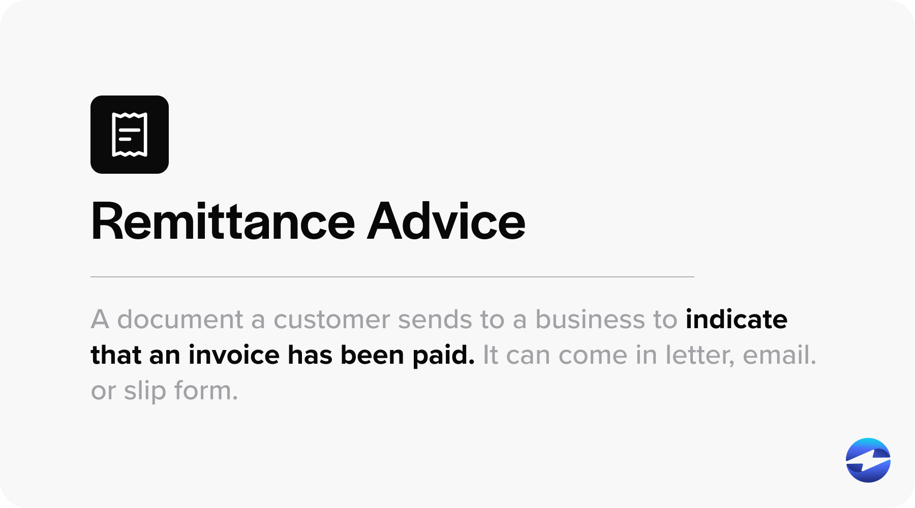 remittance advice meaning