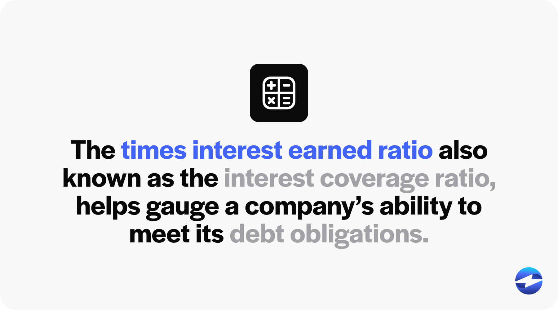 what is the times interest earned ratio