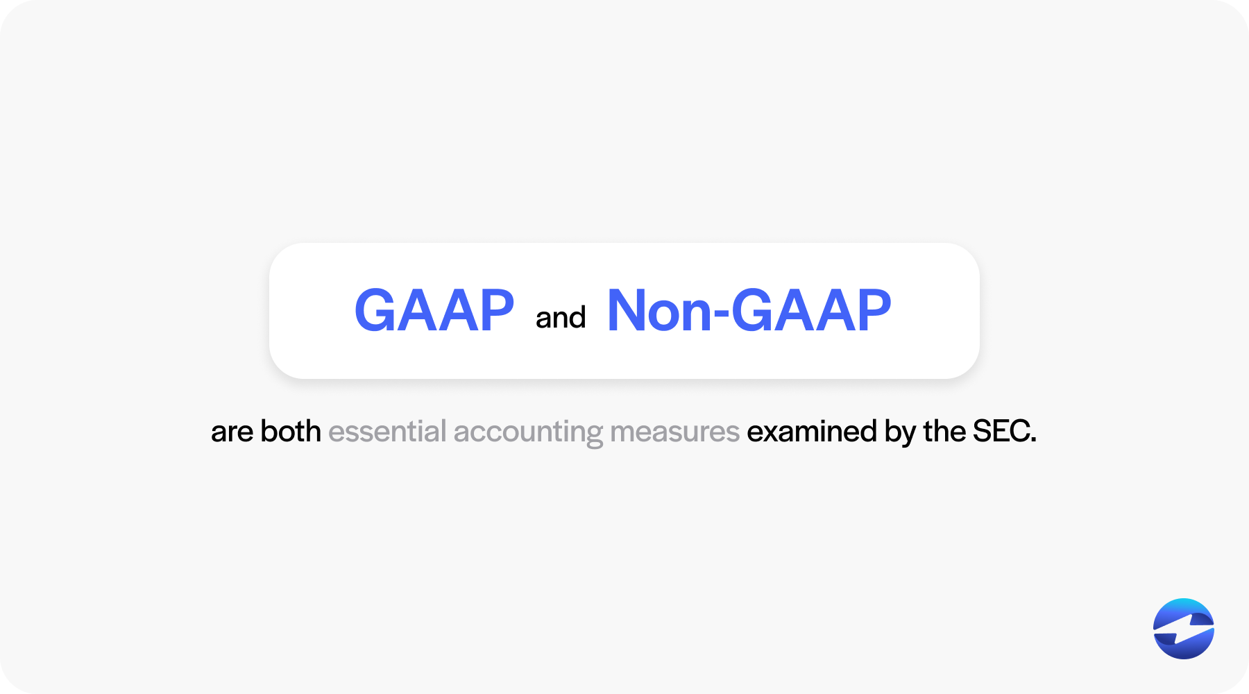 GAAP and non-GAAP