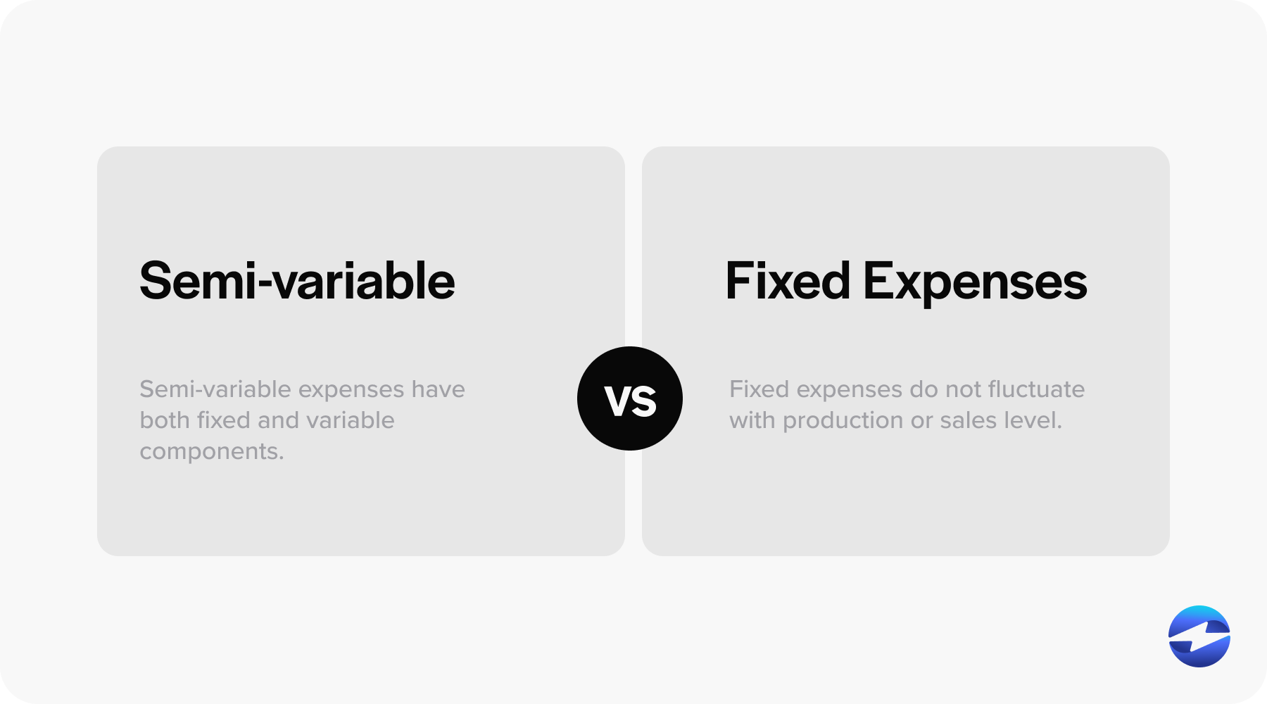 semi-variable vs fixed expenses