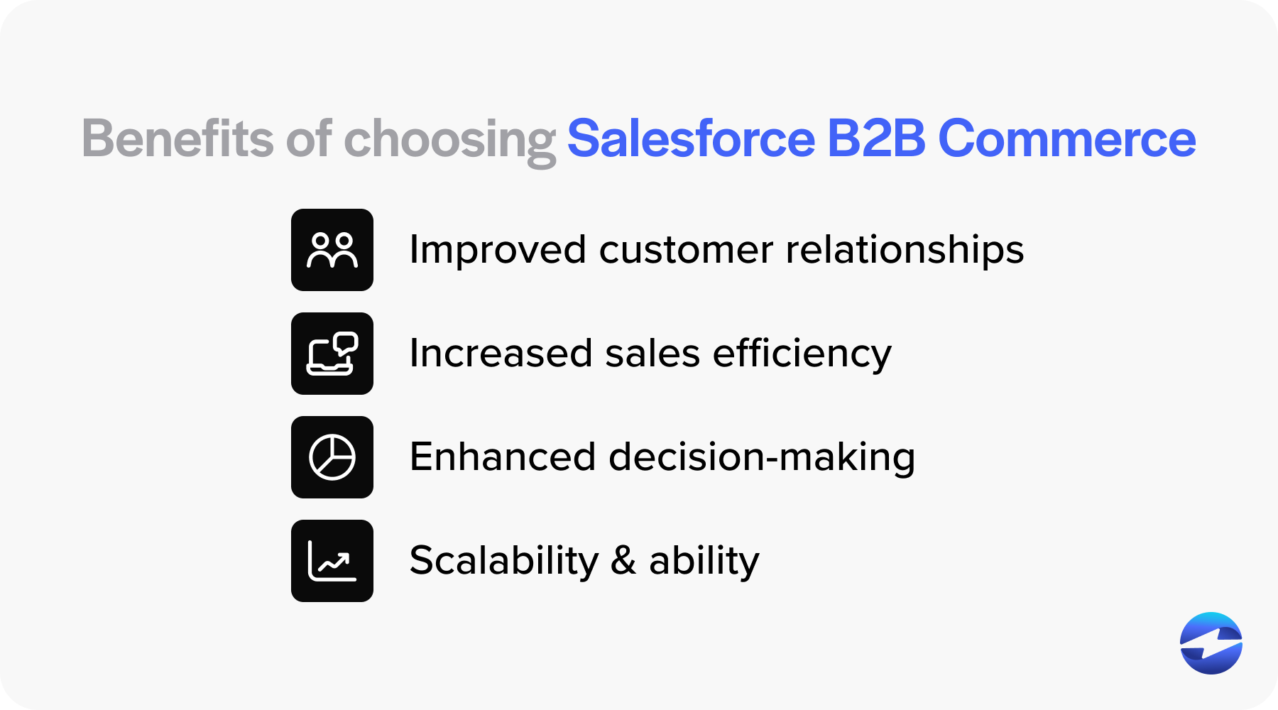 benefits of choosing salesforce b2b commerce