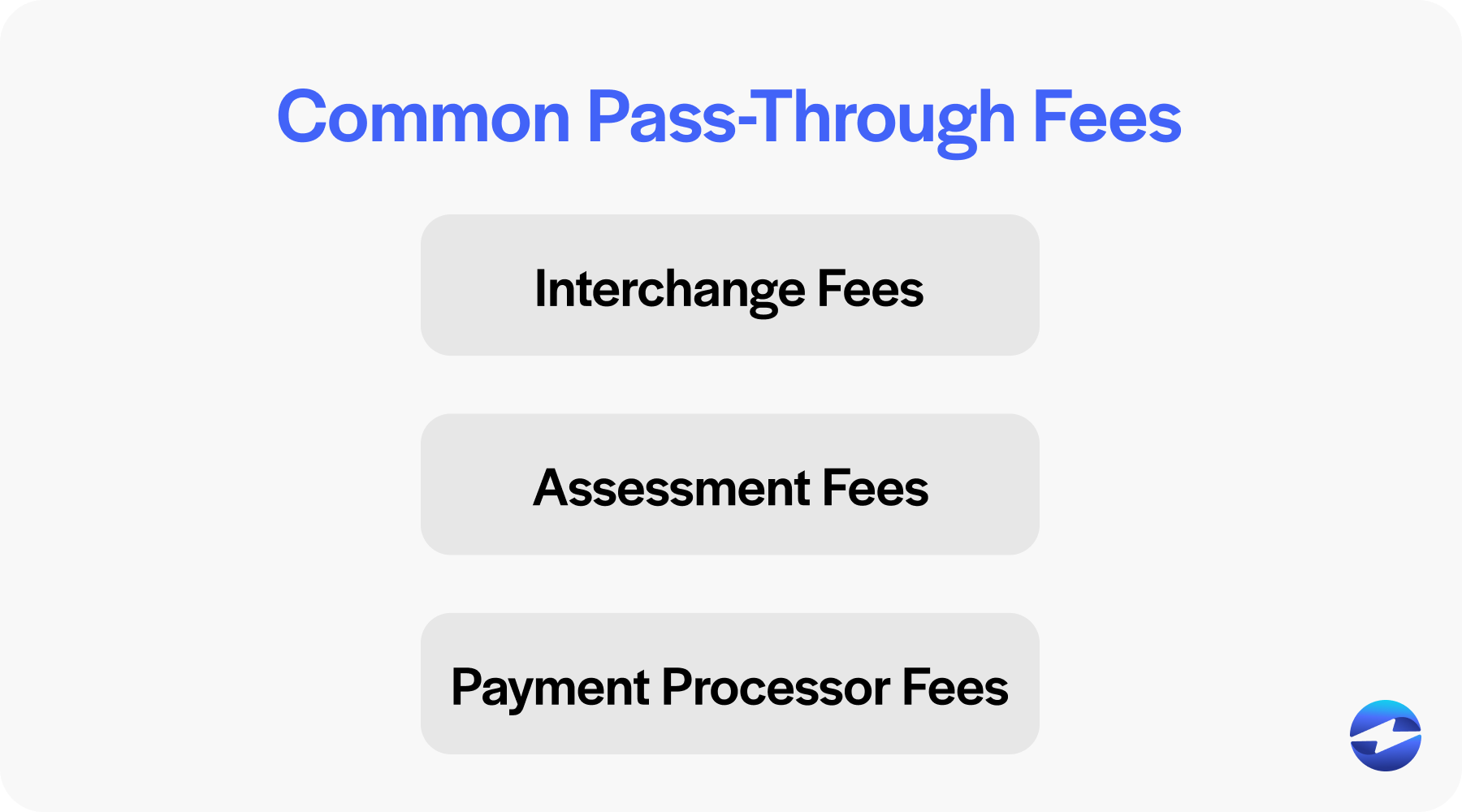 common pass-through fees