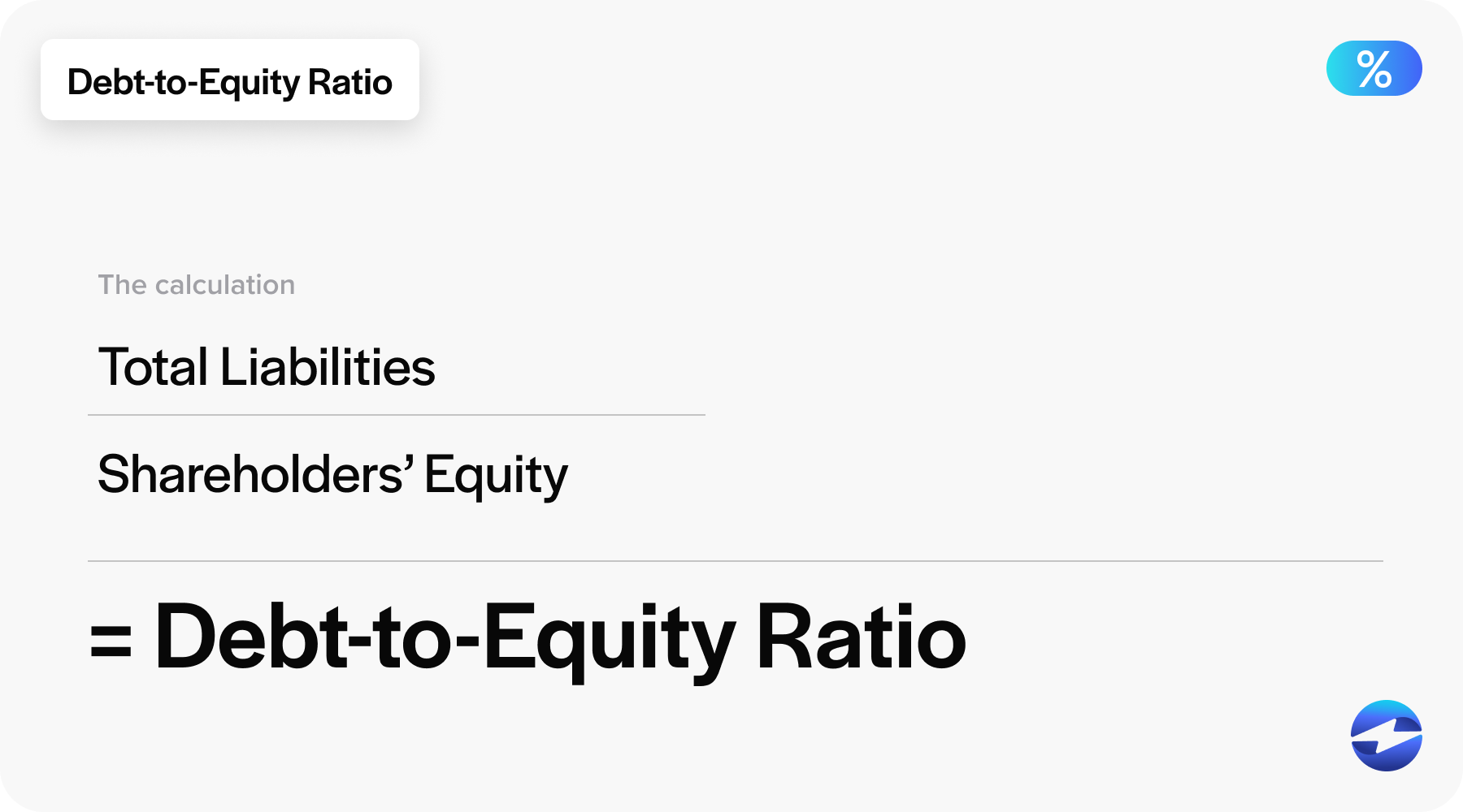 debt-to-equity ratio