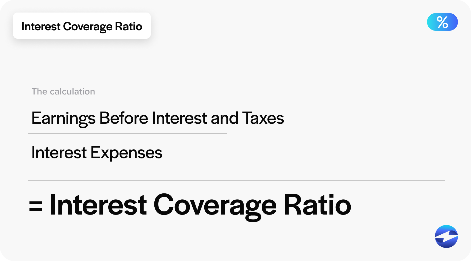 interest coverage ratio