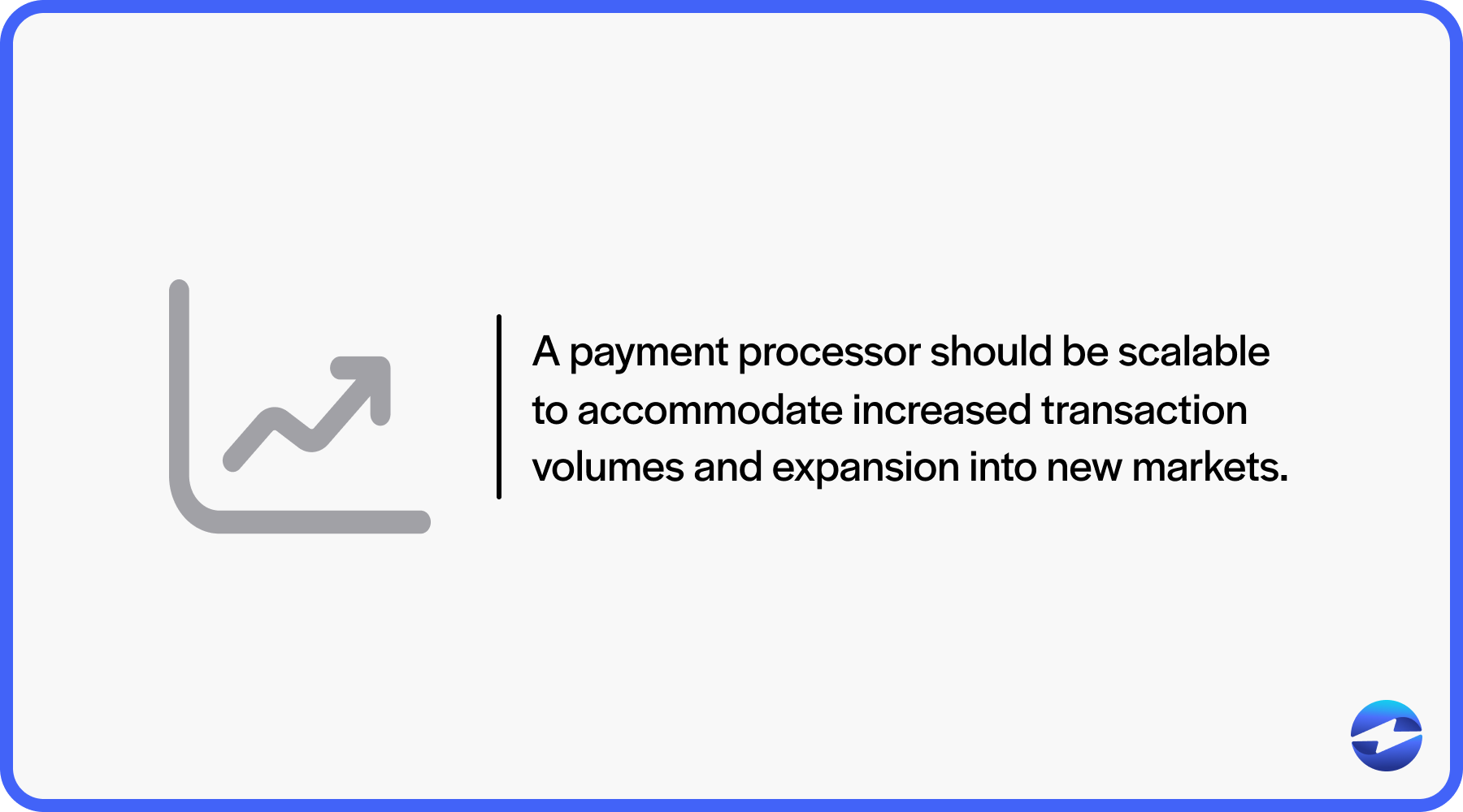 payment proccesor should be scalable