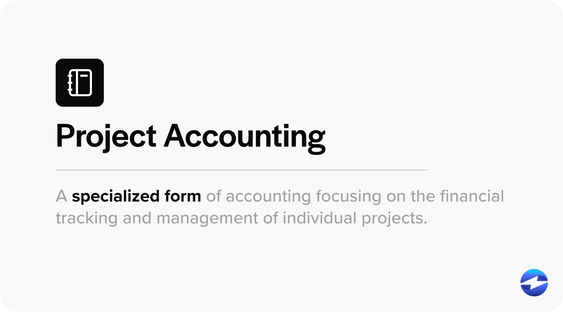 what is project accounting