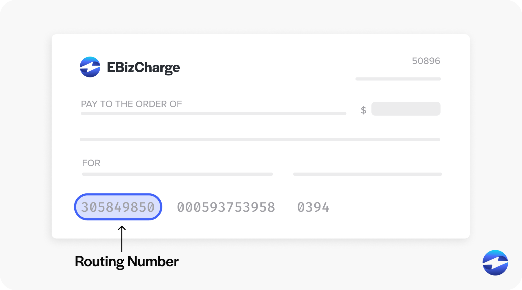 routing number on check