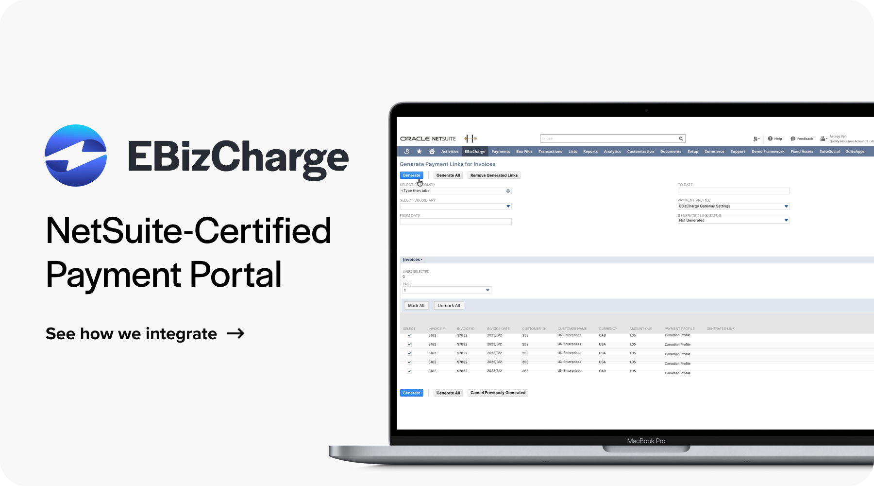 netsuite payment integration