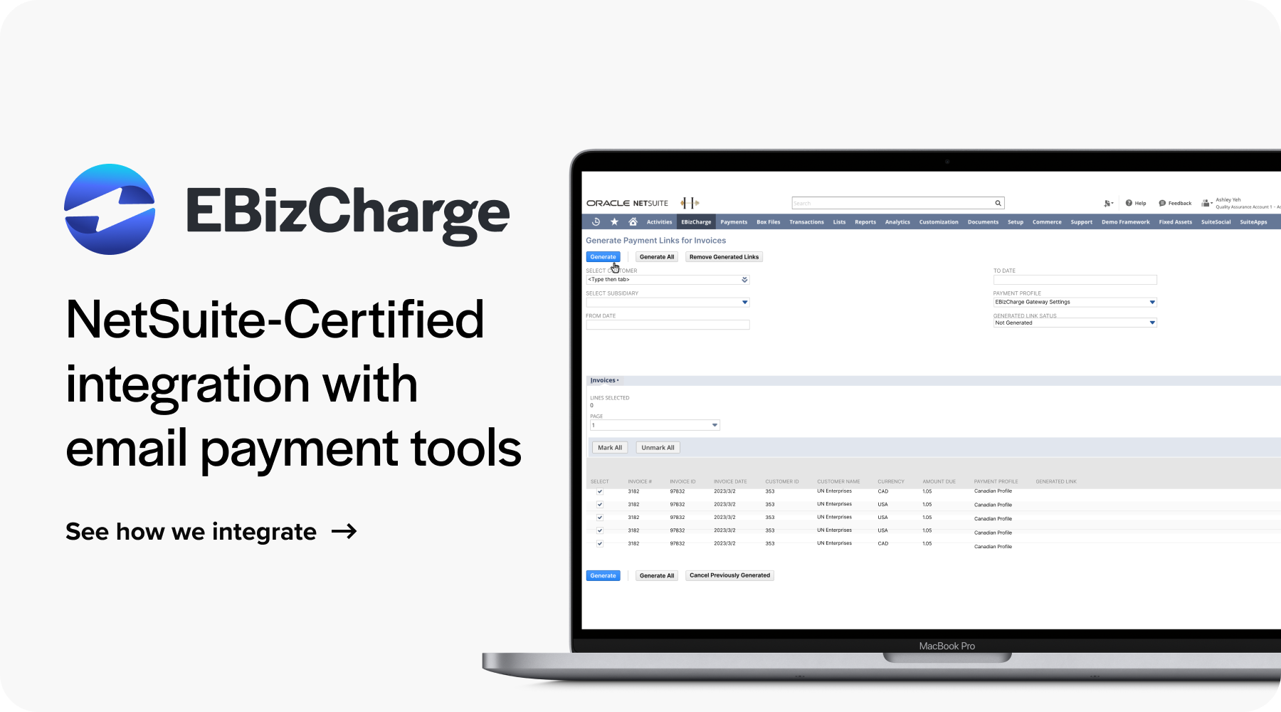 netsuite credit card processing integration