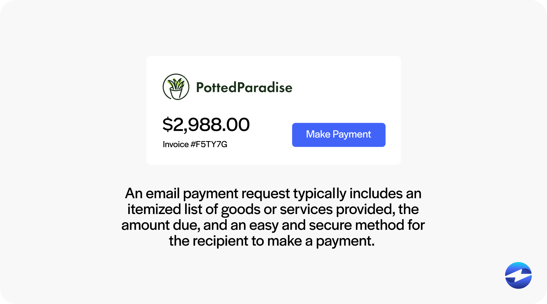 email payment request definition