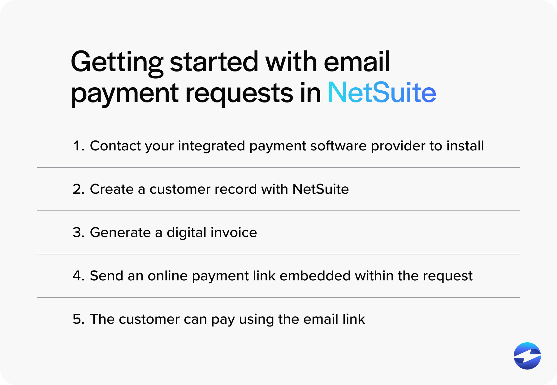 getting started with email pay in netsuite