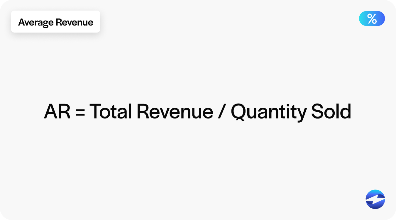 average revenue formula