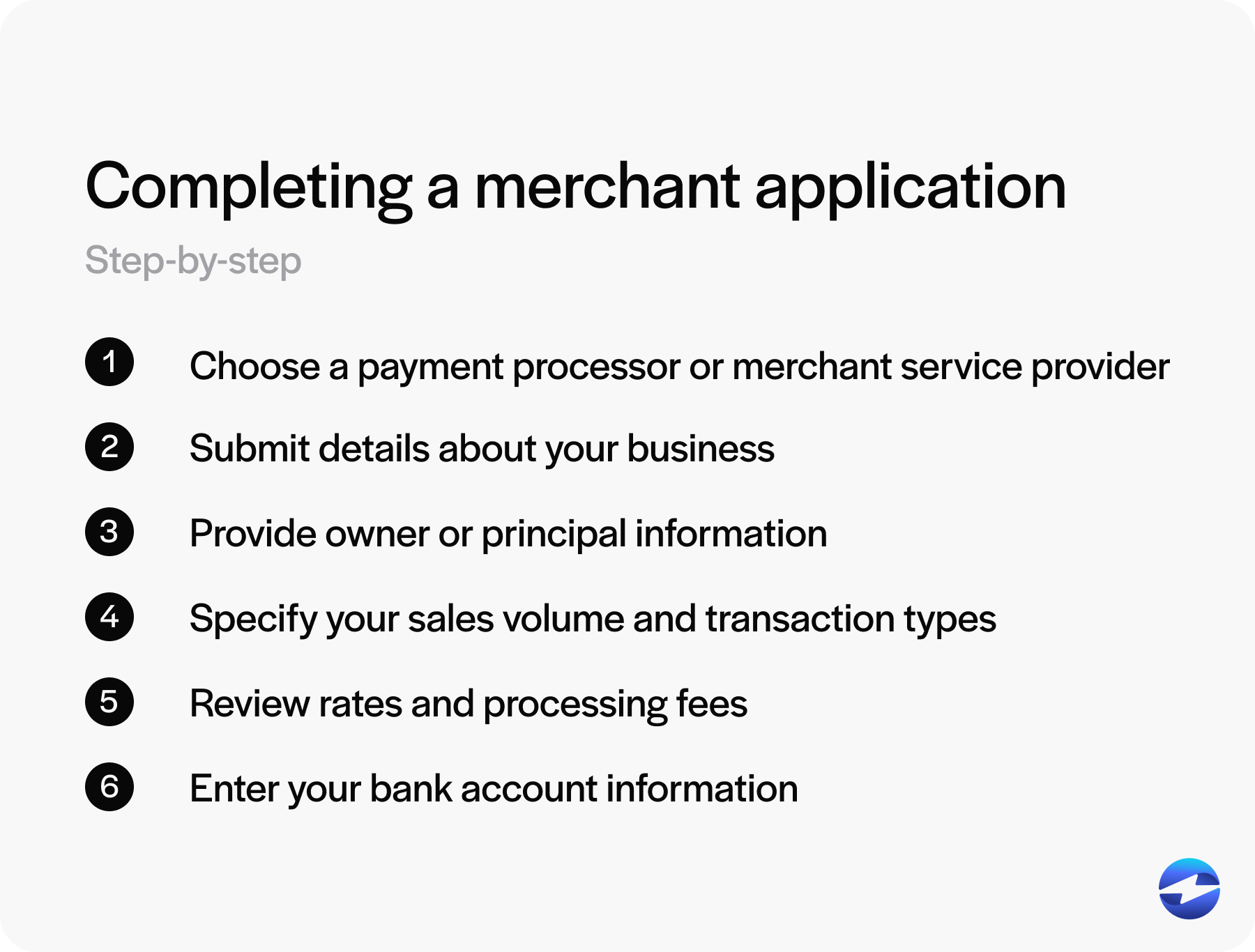 how to fill out merchant application