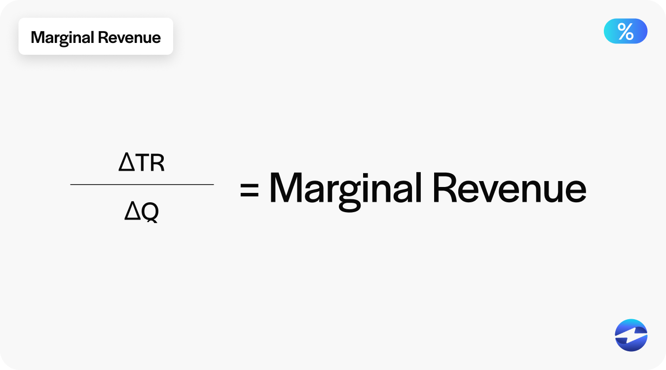 marginal revenue formula